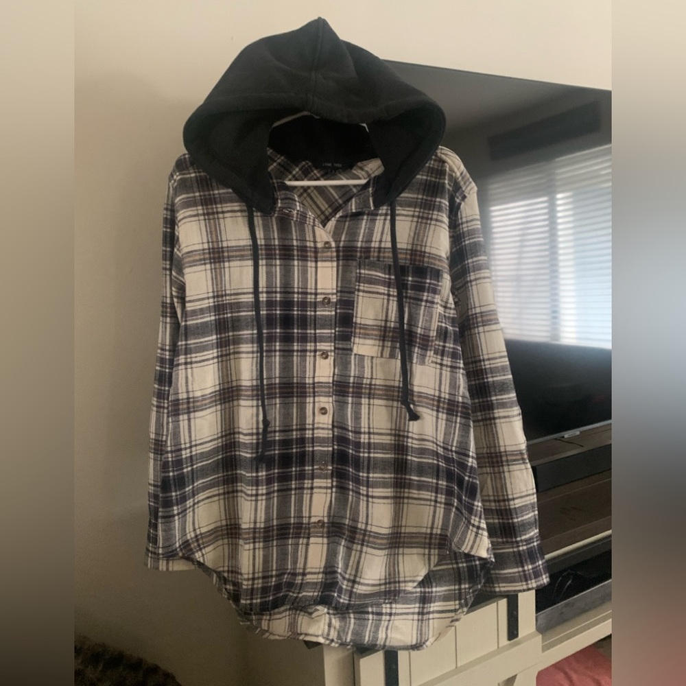 Love Tree flannel with hood